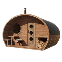 SaunaLife Model G11 Garden-Series Outdoor Home Sauna Kit -2 Room Sauna