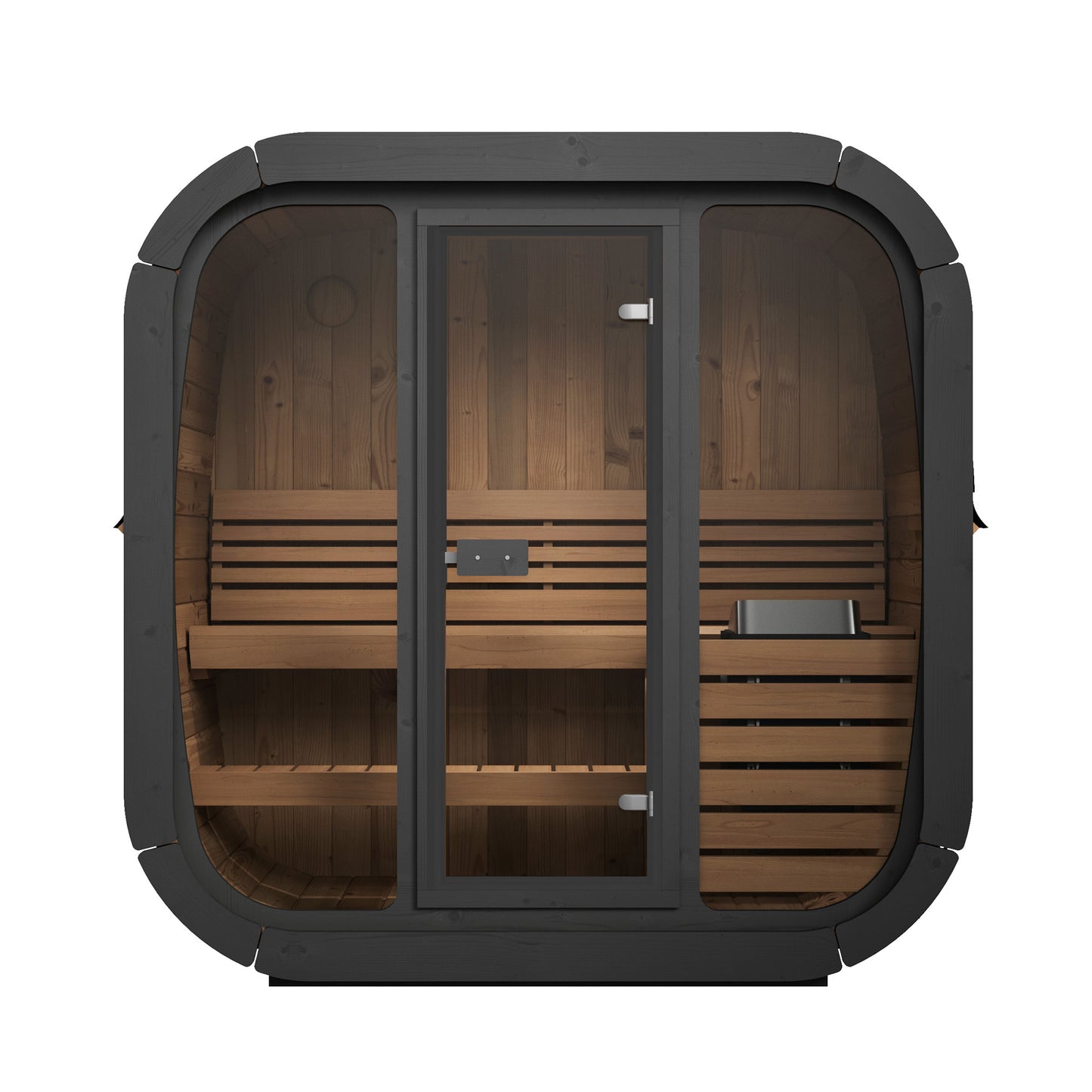 SaunaLife CL4G 3-Person Cube-Series Outdoor Sauna Kit