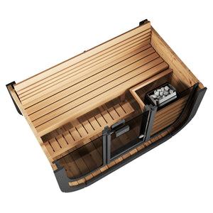 SaunaLife CL4G 3-Person Cube-Series Outdoor Sauna Kit