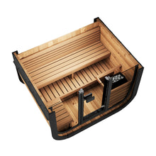 SaunaLife CL5G 4-Person Cube-Series Outdoor Sauna Kit