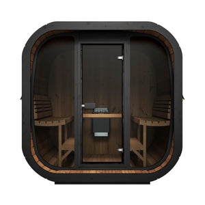 SaunaLife CL7G 6-Person Cube-Series Outdoor Sauna Kit