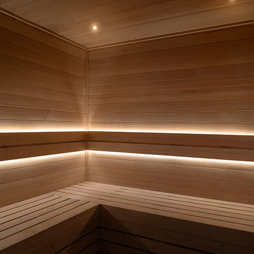 PROSAUNAS 3-Zone Dimmable White LED Light Strip Kit