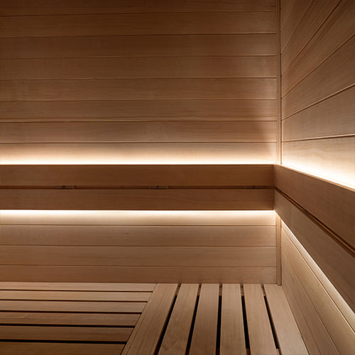 PROSAUNAS 3-Zone Dimmable White LED Light Strip Kit