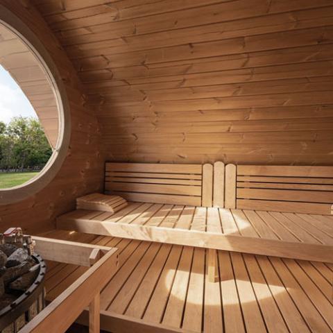 SaunaLife Model G11 Garden-Series Outdoor Home Sauna Kit -2 Room